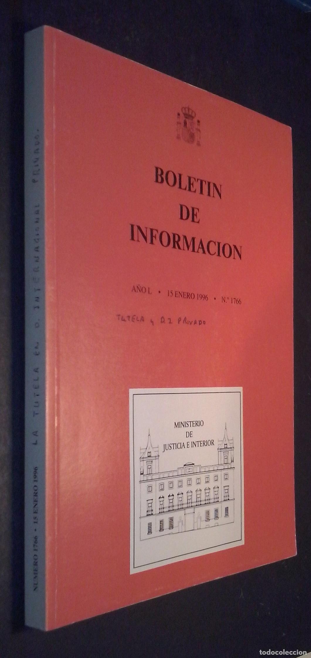 Libri di seconda mano: Bolet&iacute;n de Informaci&oacute;n. A&ntilde;o L. 15 Enero 1996. N&ordm; 1766 - REVISTA: