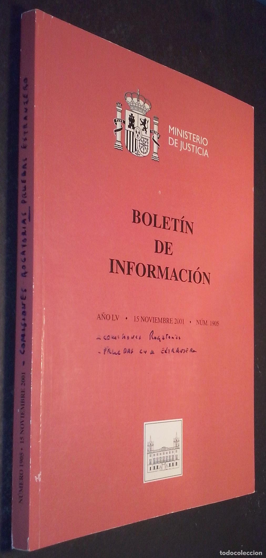 B&uuml;cher: Bolet&iacute;n de Informaci&oacute;n. A&ntilde;o LV. 15 Noviembre 2001. N&ordm; 1905 - REVISTA:
