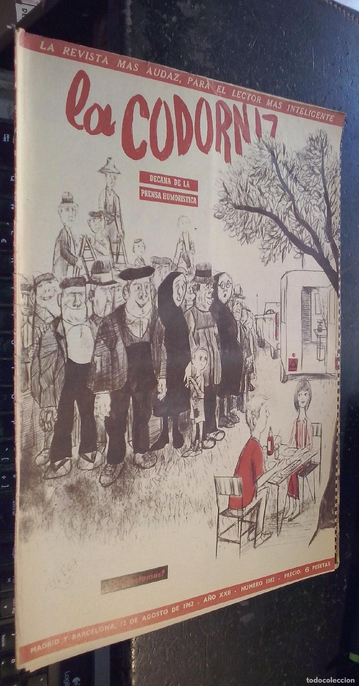Libros: La codorniz. A&ntilde;o XXII. N&ordm; 1082. 12 de agosto de 1962 - REVISTA: