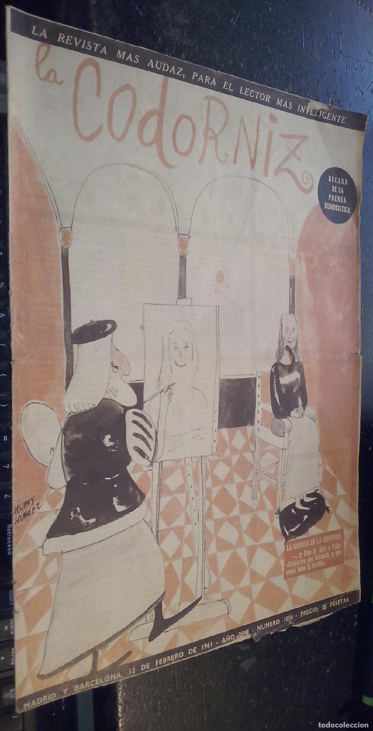 Libri di seconda mano: La codorniz. A&ntilde;o XXI. N&ordm; 1004. 12 de febrero de 1961 - REVISTA: