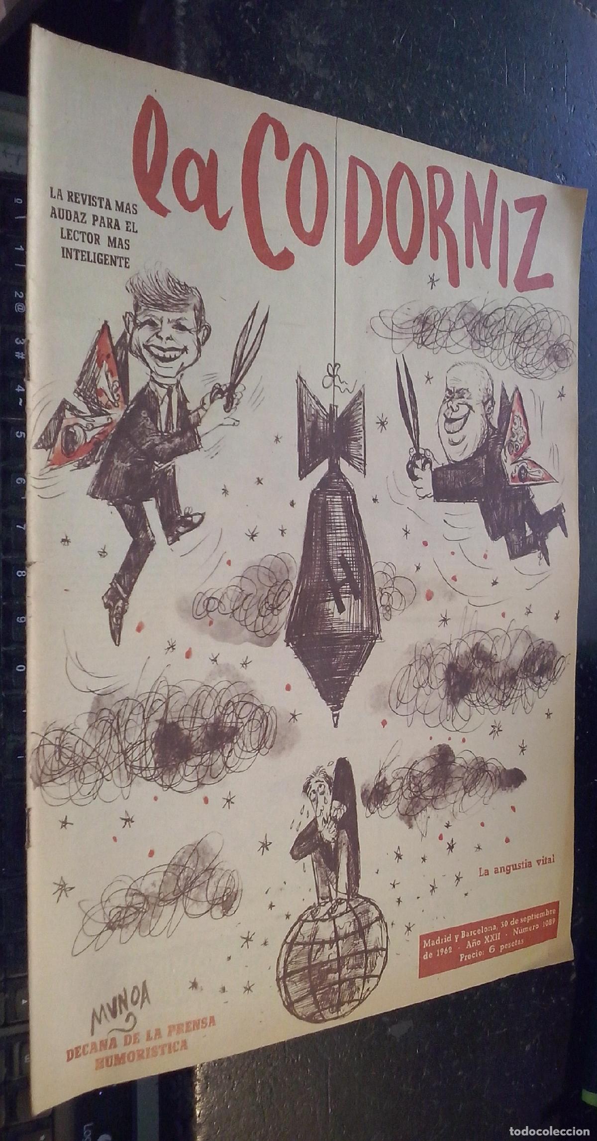 Livres: La codorniz. A&ntilde;o XXII. N&ordm; 1089. 30 de septiembre de 1962 - REVISTA: