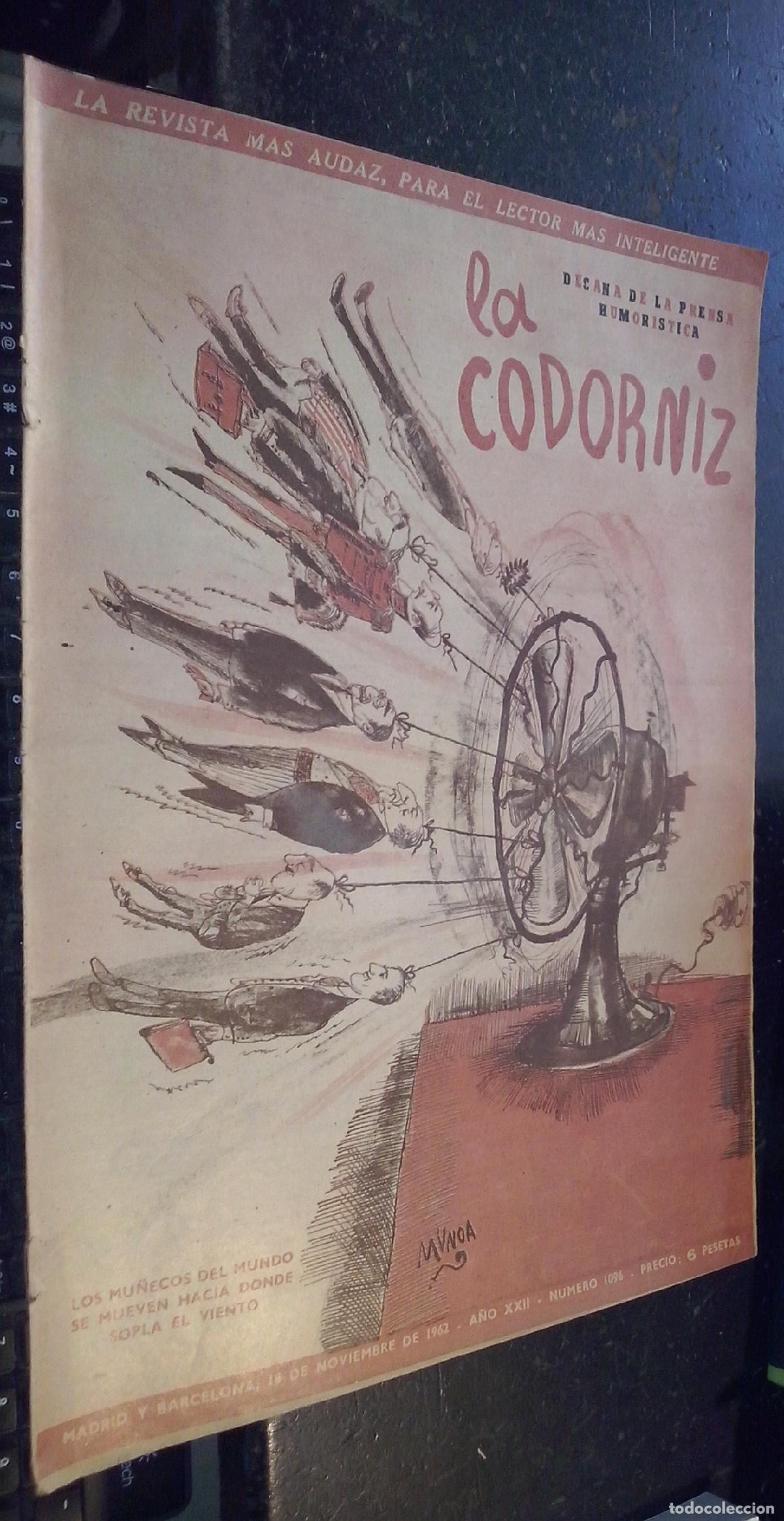 Libri di seconda mano: La codorniz. A&ntilde;o XXII. N&ordm; 1096. 18 de noviembre de 1962 - REVISTA: