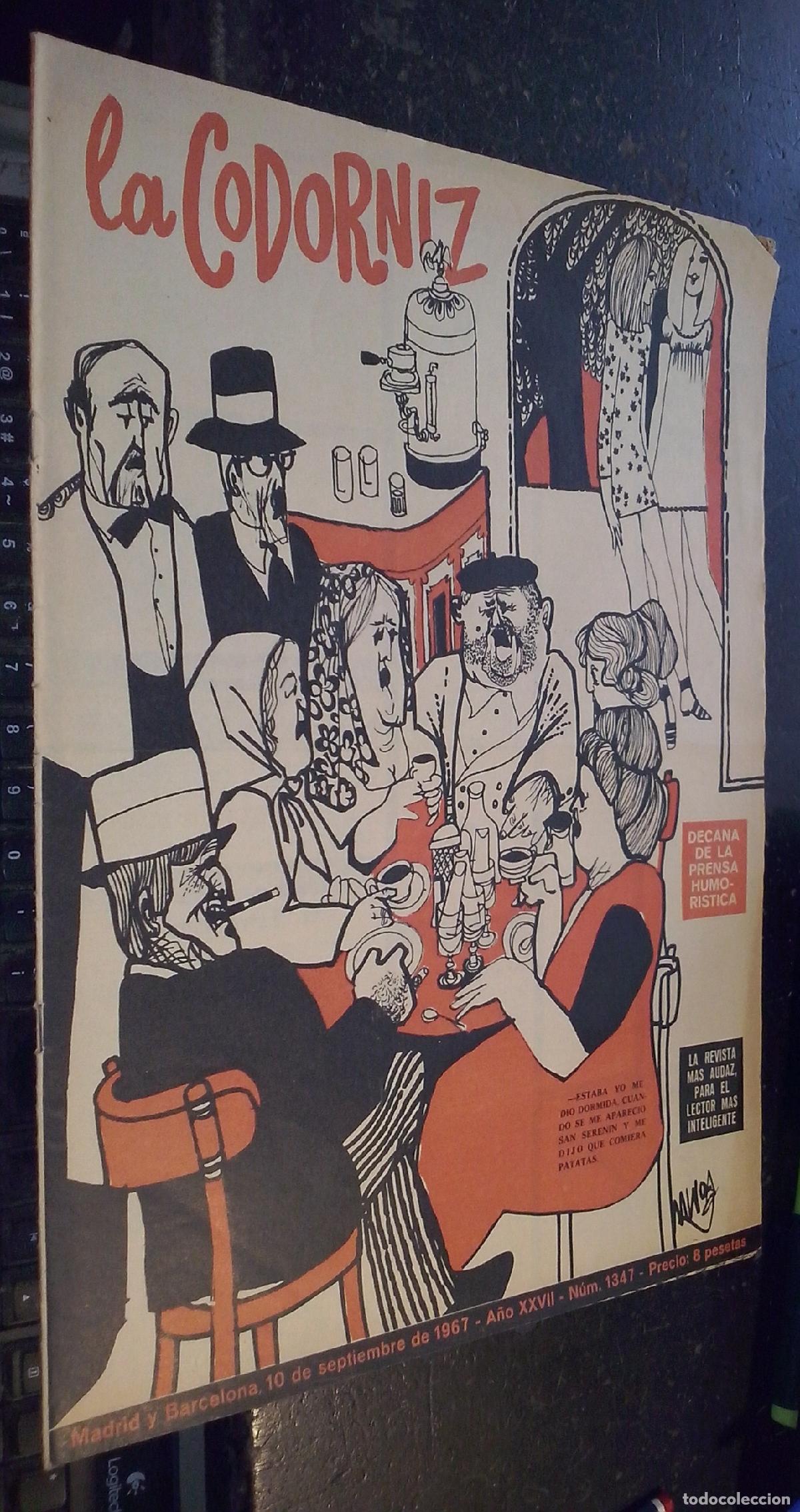 Libros: La codorniz. A&ntilde;o XXVII. N&ordm; 1347. 10 de septiembre de 1967 - REVISTA:
