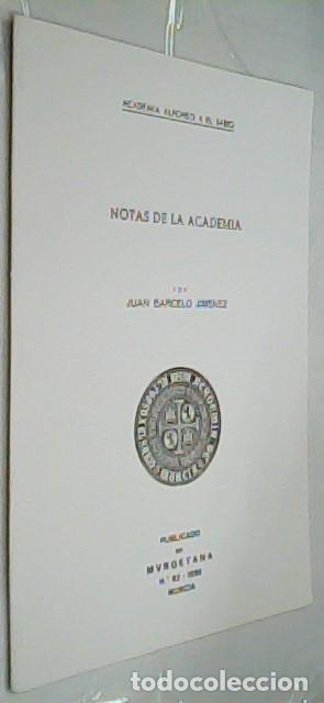 Libri di seconda mano: Notas de la Academia - BARCEL&Oacute; JIM&Eacute;NEZ, Juan: