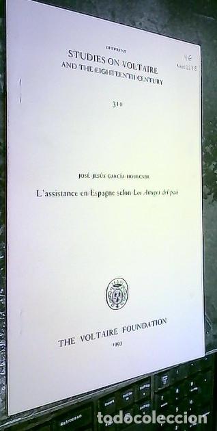 Libros: L'assistance en Espagne selon Los Amigos del pa&iacute;s. Separata Studies on Voltaire and The Eighteenth C