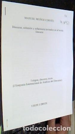 books: Discurso, cohesi&oacute;n y coherencia textuales en el texto literario. SEPARATA - MU&Ntilde;OZ CORT&Eacute;S, Manuel: