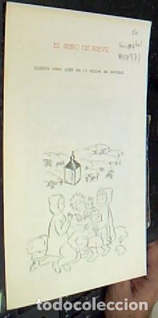 Livres: El ni&ntilde;o de nieve. Cuento para leer en la noche de Navidad. Tr&iacute;ptico - MU&Ntilde;OZ CORT&Eacute;S, Manuel: