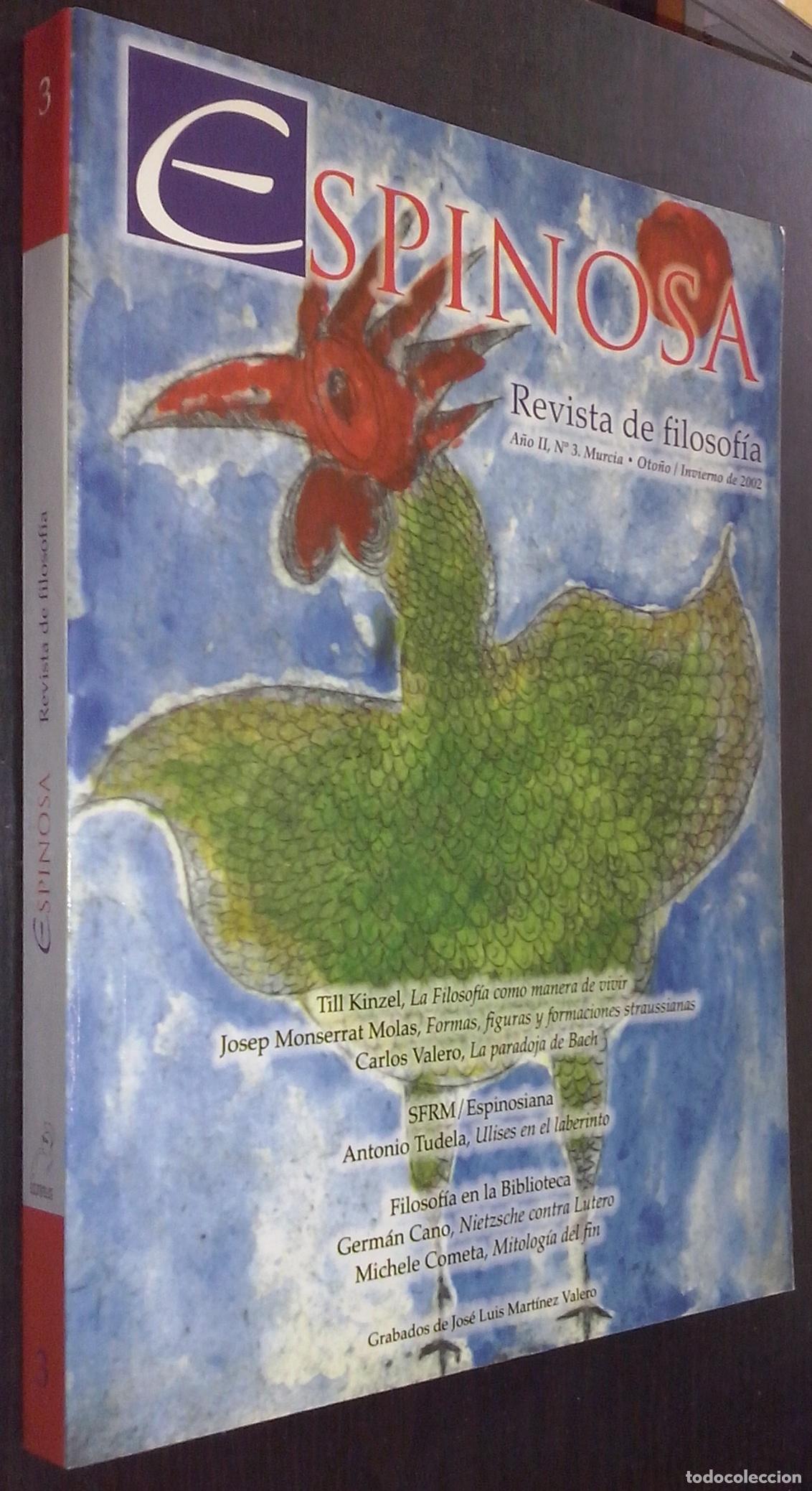 B&uuml;cher: Espinosa. Revista de Filosof&iacute;a. A&ntilde;o II. N&ordm; 3 - REVISTA: