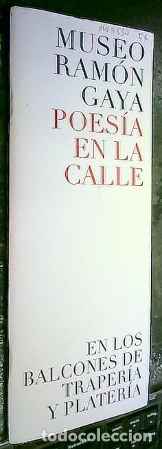 B&uuml;cher: Museo Ram&oacute;n Gaya. Poes&iacute;a en la calle. En los balcones de traper&iacute;a y plater&iacute;a - PROGRAMA: