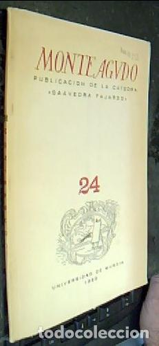 Libros: Monteagudo. Publicaci&oacute;n de la C&aacute;tedra Saavedra Fajardo n&ordm; 24 - REVISTA: