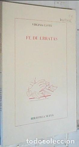 Libri di seconda mano: Fe de erratas - Cant&oacute; Ram&iacute;rez, Virginia: