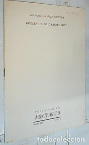 Livres: Presencia de Gabriel Mir&oacute;. Separa - Mu&ntilde;oz Cort&eacute;s, Manuel: