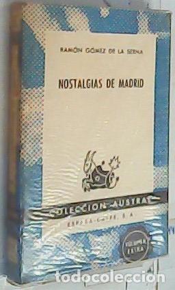 books: Nostaligias de Madrid - G&oacute;mez de la Serna, Ram&oacute;n: