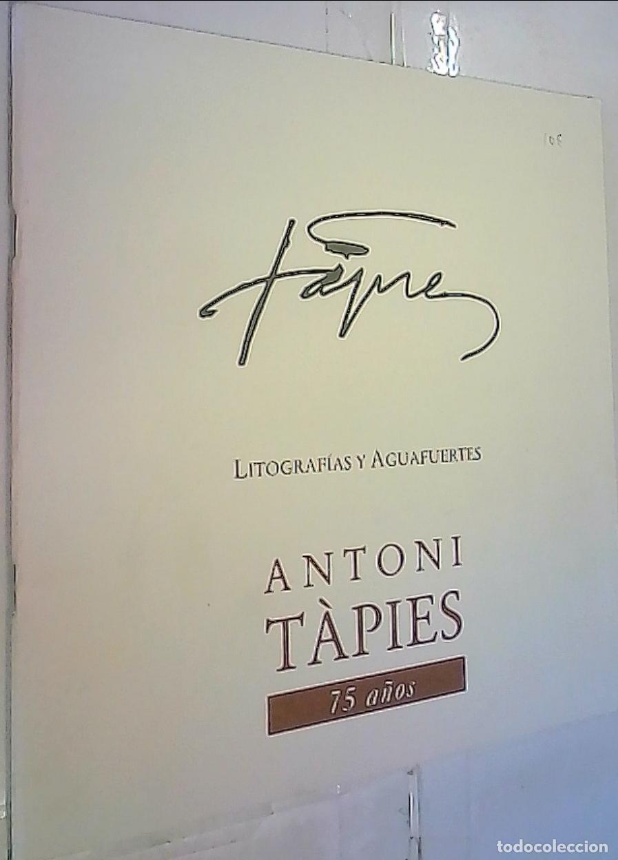 Libri di seconda mano: 75 a&ntilde;os. Litograf&iacute;as y Aguaguertes. Exposici&oacute;n del 29 de Diciembre al 22 de Enero - T&agrave;pies, Antoni: