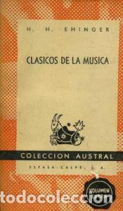 books: Cl&aacute;sicos de la m&uacute;scia - EHINGER, H. H.: