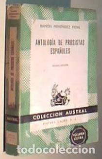 Libros: Antolog&iacute;a de prosistas espa&ntilde;oles. Colecci&oacute;n Austral N&ordm; 110 - MENENDEZ PIDAL, Ram&oacute;n: