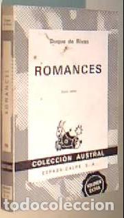 B&uuml;cher: Romances. Colecci&oacute;n Austral N&ordm; 46 - RIVAS, Duque de: