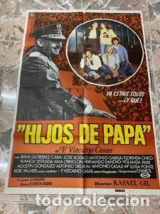 Libros: CARTEL DE CINE HIJOS DE PAPA. IRENE GUTIERREZ CABA. FLORINDA CHICO. ANA OBREGON. 70X100 CM APROX. -