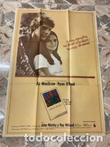 Libros: CARTEL DE CINE LOVE STORY. ALI MACGRAW. RYAN O'NEAL . 70X100 CM APROX. - :