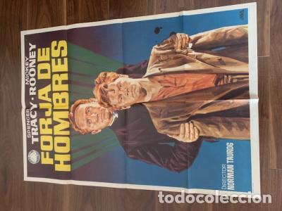 Libros: CARTEL DE CINE FORJA DE HOMBRES. SPENCER TRACY. MICKEY ROONIE. 70X100 CM APROX. - JANO: