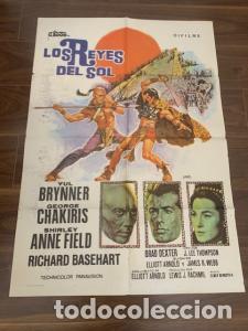 B&uuml;cher: CARTEL DE CINE LOS REYES DEL SOL. YUL BRYNNER. GEORGE CHAKIRIS. 70X100 CM APROX. - JANO: