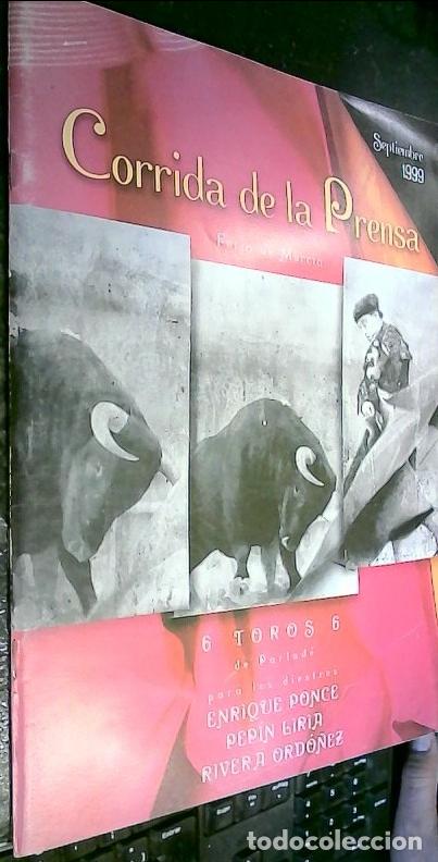 B&uuml;cher: Corrida de la Prensa. Feria de Murcia. Septiembre 1999. Revista Taurina de la Asociaci&oacute;n de la Prens