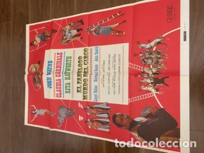Libros: CARTEL CINE EL FABULOSO MUNDO DEL CIRCO. JOHN WAYNE. CLAUDIA CARDINALE. RITA HAYWORTH. 70X100 CM. -