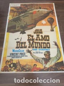 B&uuml;cher: CARTEL CINE EL AMO DEL MUNDO. JULIO VERNE. VINCENT PRICE. CHARLES BRONSON. 70X100 CM APROX. - :