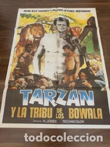 B&uuml;cher: CARTEL CINE TARZAN Y LA TRIBU DE LOS BOWALA. RON ELY. HARRY LAUTER. ETHEL MERMAN. 70X100 CM. - :