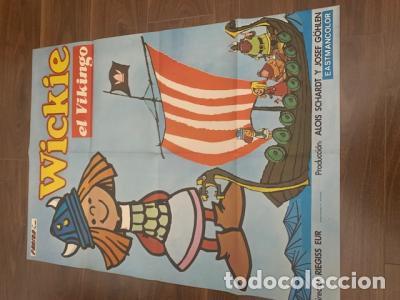 Libros: CARTEL CINE WICKIE EL VIKINGO. 70X100 CM APROX. - :