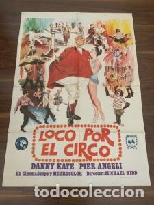 Livros em segunda m&atilde;o: CARTEL DE CINE LOCO POR EL CIRCO. DANNY KAYE. PIER ANGELI. 70X100 CM APROX. - :