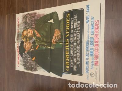Libros: CARTEL CINE GUERRERAS VERDES. CARMEN SEVILLA. SANCHO GRACIA. FLORINDA CHICO. RAFAELA APARICIO. 70X10