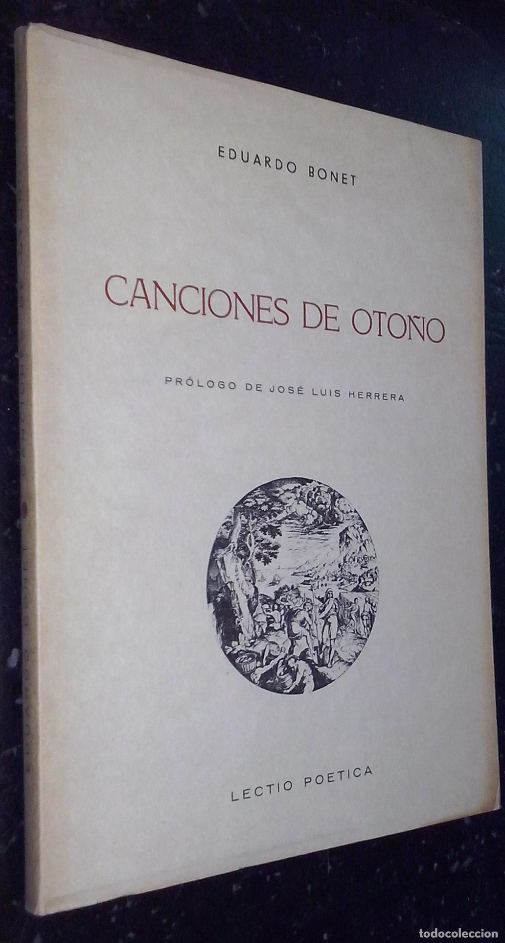 Libros: Canciones de oto&ntilde;o - BONET, Eduardo: - Foto 1