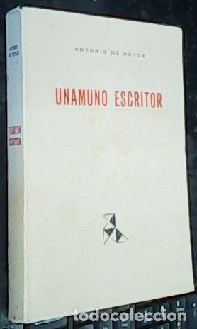 Libri di seconda mano: Unamuno escritor - HOYOS RUIZ, Antonio de: