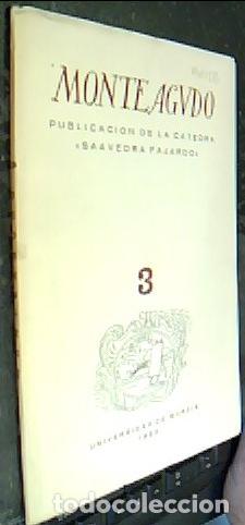 Libros: Monteagudo. Publicaci&oacute;n de la C&aacute;tedra Saavedra Fajardo n&ordm; 3 - REVISTA: