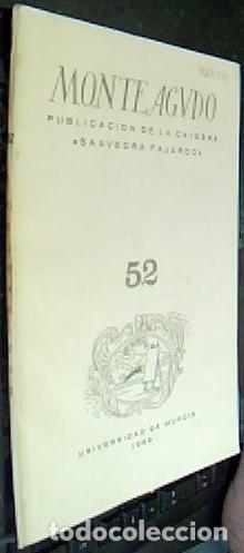 Libros: Monteagudo. Publicaci&oacute;n de la C&aacute;tedra Saavedra Fajardo n&ordm; 52 - REVISTA: