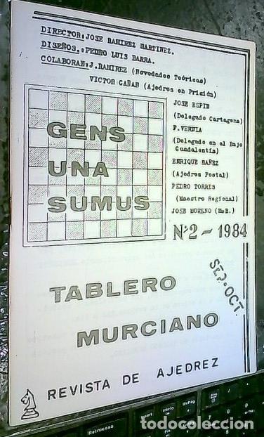 Libros: Tablero Murciano. Revista de ajedrez. N&ordm; 2 - REVISTA: