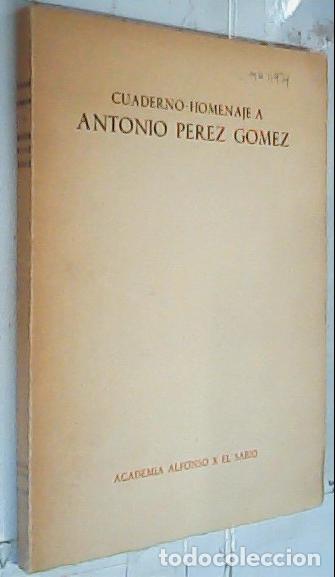 B&uuml;cher: Cuaderno homenaje a Antonio P&eacute;rez G&oacute;mez - Autores Varios: