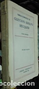 B&uuml;cher: Obras Completas de Gustavo Adolfo Becquer. Tomo I - :