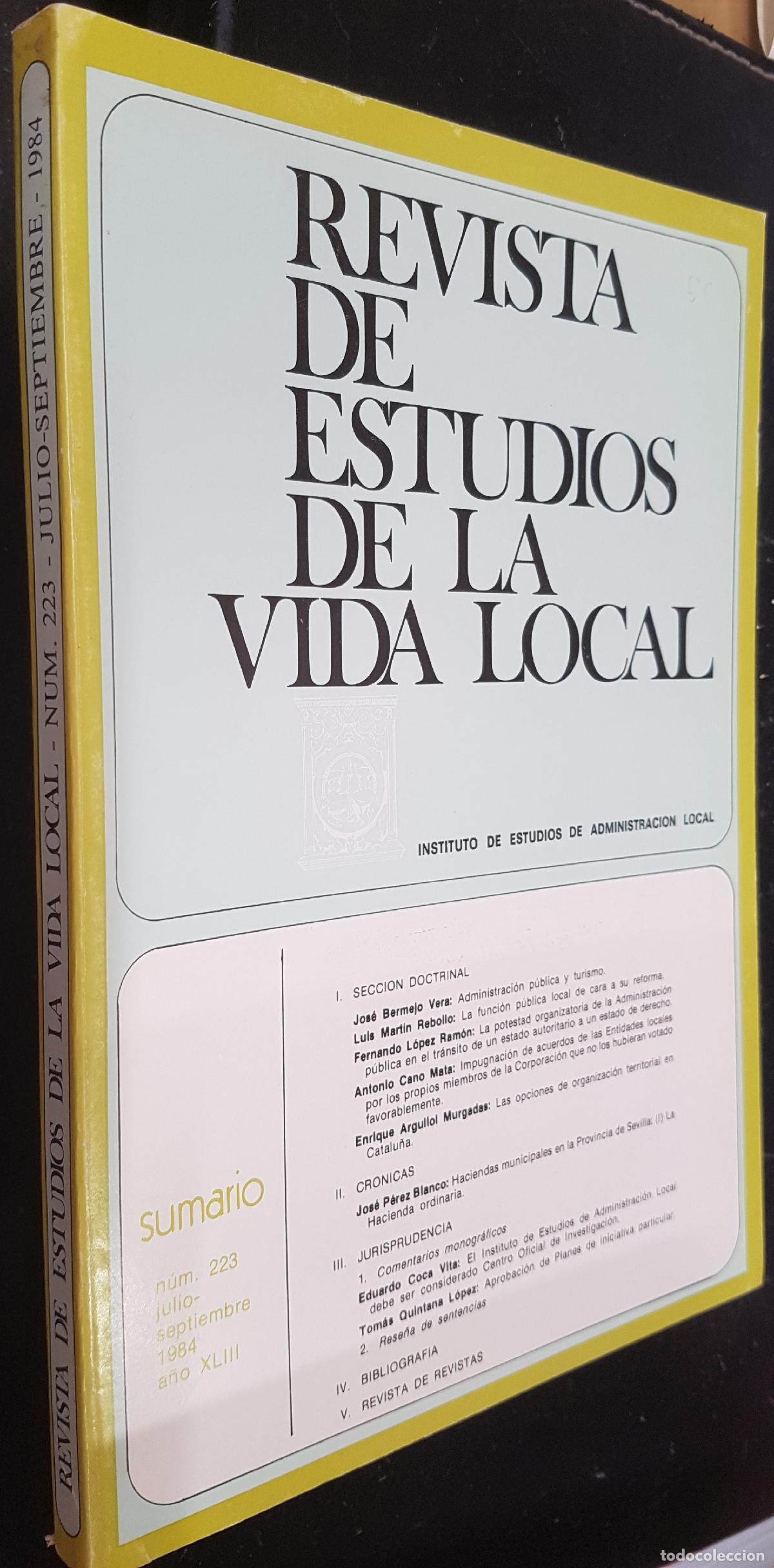books: Revista de Estudios de la Vida Local. A&ntilde;o XLIII. N&int; 223 - :
