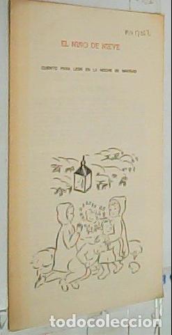 books: El ni&ntilde;o de nieve. Cuento para leer en la noche de Navidad. Tr&iacute;ptico - MU&Ntilde;OZ CORT&Eacute;S, Manuel: