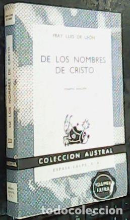 Libri di seconda mano: De los nobres de Cristo - LE&Oacute;N, Fray Luis de: