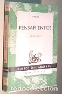 Livros em segunda m&atilde;o: Pensamientos. Colecci&oacute;n Austral N&ordm; 96 - PASCAL: