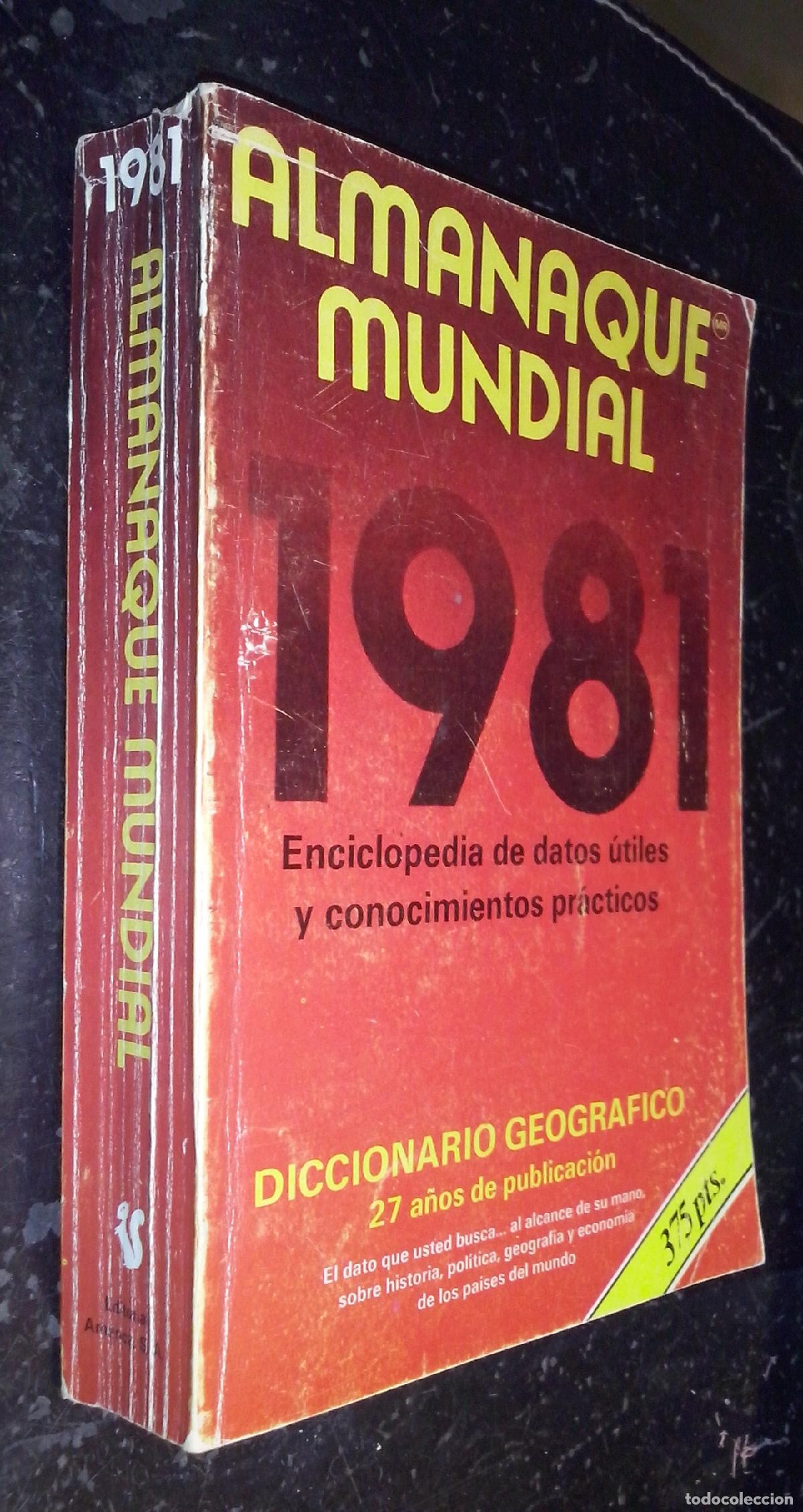 Livres: Almanaque mundial 1981. Enciclopedia de datos &uacute;tiles y conocimientos pr&aacute;cticos - AA. VV.: