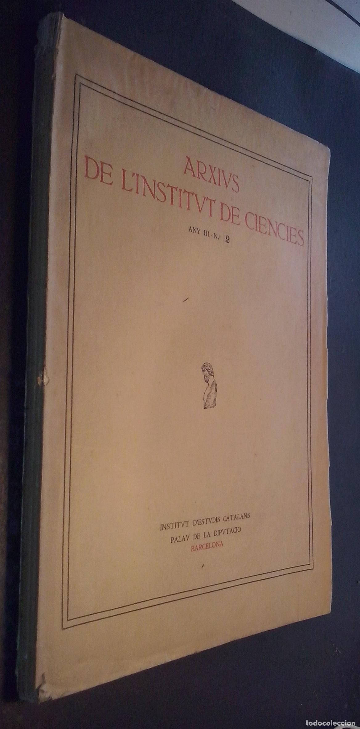 B&uuml;cher: Arxius de l Institut de Ciencies. Any III. N&ordm; 2 - AA. VV.: