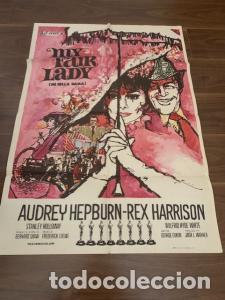 Libros: CARTEL CINE MY FAIR LADY. AUDREY HEPBURN. REX HARRISON.GEOREGE CUKOR. 70X100 CM. - :