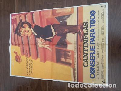 Libros: CARTEL DE CINE CANTINFLAS EL CONSERJE PARA TODO. MARIO MORENO. 70X100 CM APROX. - :