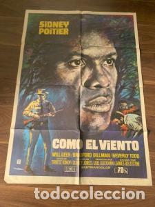 Libri di seconda mano: CARTEL DE CINE COMO EL VIENTO. SIDNEY POITIER. 70X100 CM APROX. - :