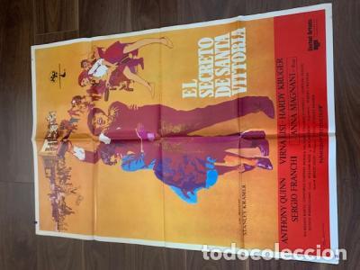 books: CARTEL DE CINE EL SECRETO DE SANTA VITTORIA. ANTHONY QUINN. 70X100 CM APROX. - :