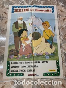 Libros: CARTEL DE CINE HEIDI EN LAS MONTA&Ntilde;AS. ISAO TAKAHATA. 70X100 CM APROX. - :